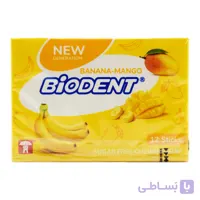 آدامس بدون شکر بایودنت BIODENT با طعم استوایی بسته 12 عددی
