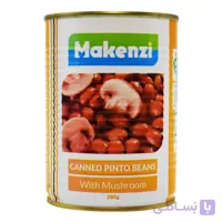 کنسرو لوبیا چیتی با قارچ مکنزی MAKENZI وزن 380 گرم