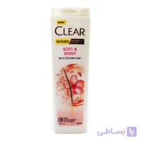 شامپو ضد شوره بانوان کلیر CLEAR مدل Soft & Shiny وزن 400 میلی لیتر