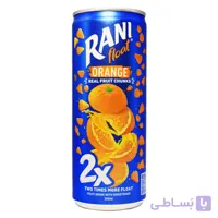 آبمیوه رانی RANI تیکه 2X با طعم هلو حجم 240 میلی لیتر