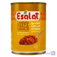 کنسرو سس ماکارونی با سویا و قارچ اصالت ESALAT وزن 380 گرم