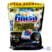 قرص ماشین ظرفشویی فینیش Finish اصل لهستان مدل Ultimate Plus بسته 75 عددی