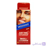 خمیر دندان سفید کننده میسویک MISSWAKE مدل Just in 5 Minutes حجم 50 میلی لیتر