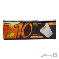 آدامس تن 10 اصل آمریکا با طعم هلو و انبه 10 عددی