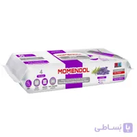 دستمال مرطوب تی  مومندول  صابون سفید 50 عدد