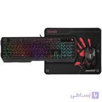کیبورد و ماوس سیم دار گیمینگ ایفورتک مدل A4TECH B1700 + پد ماوس