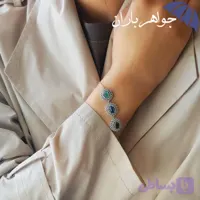 دستبند نقره چندجواهر اصل زنانه کد D_1377 جواهرباران
