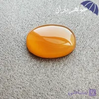 نگین عقیق یمنی عسلی اصل حکاکی کل قرآن N3201
