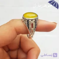 انگشتر طلاروس عقیق زرد اصل R3237