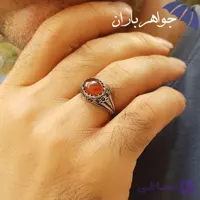 انگشتر طلاروس عقیق یمنی اصل R3126
