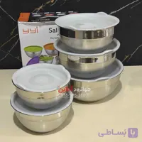 لگن درب دار YYI استیل 5 عددی اصلی Y-5