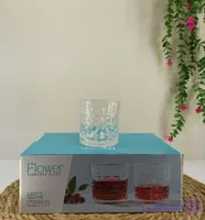 استکان شیشه ای طرح کریستال زنگان ۶ عددی
