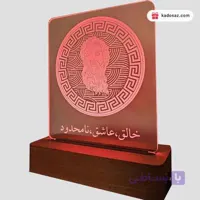 تابلو پلکسی گلاس نوری رومیزی جنس چوب راش