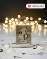 تمبر برنجی با حک عکس و متن
