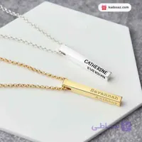 گردنبند مکعب عشق با حک دلخواه