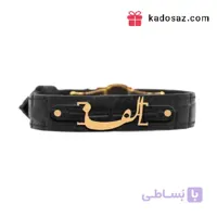 دستبند با چرم طرح ساده با لوگو اسم یا حرف