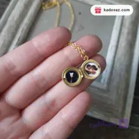 گردنبند مینی لاکت گرد با عکس دلخواه
