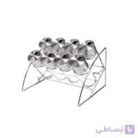 ست ادویه شیشه ای گرد یونیک هلالی مدل 1632 مجموعه 8 عددی