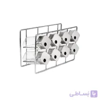 ست ادویه شیشه ای مربع یونیک مکعب مدل 1625 مجموعه 8 عددی