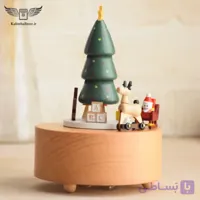 جعبه موزیکال چوبی کریسمس