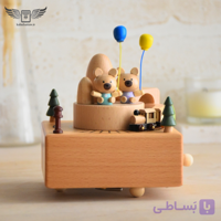 جعبه موزیکال چوبی طرح قطار