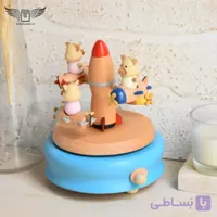 موزیک باکس چوبی مدل سفینه فضایی
