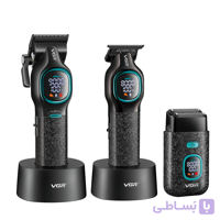 ست 3عددماشین اصلاح،خط زن و شیور وی جی آر مدل V-886 S3