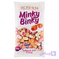 تافی مغز میوه ای مینکی بینکی روشن Roshen Minky Binky