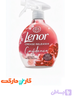 اسپری رفع چروک و خوشبوکننده لباس لنور (Lenor) مدل Confidence رایحه یاسمن و توت قرمز حجم ۵۰۰ میلی‌لیتر