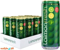 بسته 12 عددی نوشیدنی گازدار لایمون فرش laimon fresh