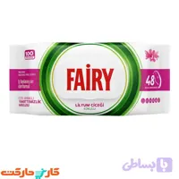 دستمال مرطوب سطوح فیری 100 برگی رایحه لیلیوم Fairy Lilium Wips