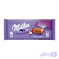 شکلات فندق کشمش میلکا 100 گرم Milka