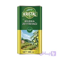 روغن زیتون فلزی بکر با بویی ملایم کریستال 1 لیتر KRISTAL