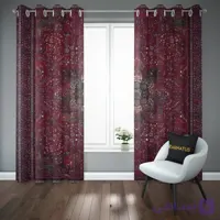 پرده پانچ طرح فرش ایرانی Iranian carpet کد 10