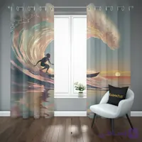پرده پانچ طرح موج سواری Surfing Vibes کد 10