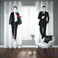 پرده پانچ طرح کت شلواری ها suits کد 10