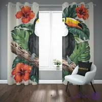پرده پانچ طرح پرنده های استوایی Tropical Birds کد 10