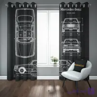 پرده پانچ مرسدس بنز | کالکشن Car – مدل MB-009