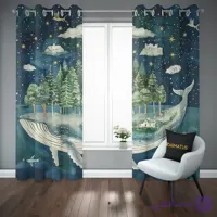 پرده پانچ طرح وال و دلفین Whale And Dolphin کد 10