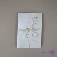 کارت عروسی فلورال کارتی تک رنگ کرم کد 6343