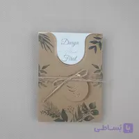 کارت عروسی کرافت فلورال کد 6345