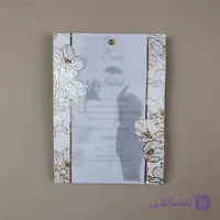کارت عروسی کلاسیک تعاملی سفید کد 6341