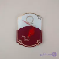 کارت عروسی طلقی با پاکت جیر زرشکی کد 6319