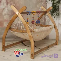 گهواره چوبی مدل سرخپوستی