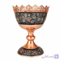 آجیل خوری الماس تراش آبکاری نقره ۳۵  کاظمی