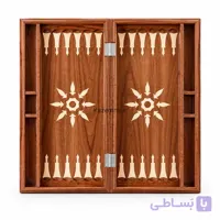 تخته شطرنج روکش گردو سایز 53 جا مهره دار