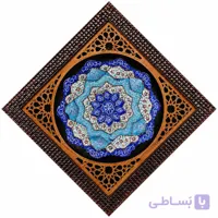 بشقاب مینا کاری مشبک 16 دیواری