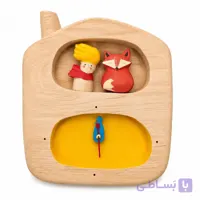 ساعت چوبی رومیزی شازده کوچولو و روباه