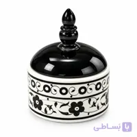 قندان سفید مشکی کوچک