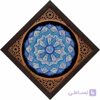 بشقاب میناکاری مشبک 30 دیواری